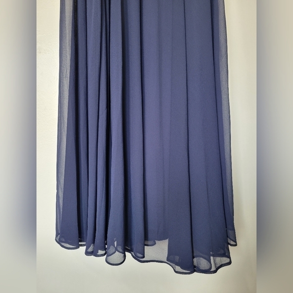 NWT Lulu's True Bliss Navy Blue Maxi Dress Size S - Picture 7 of 14
